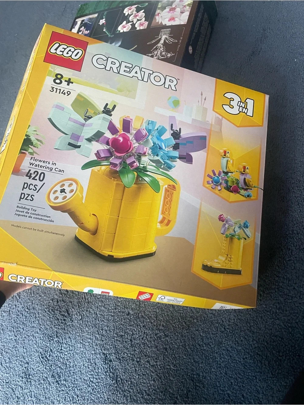 Lego Creator Yellow Watering Can with Colorful Flowers